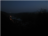  Z kolejí jsme sešli až za tmy. Pohled na Sázavu z mostu nad Žampachem. 
