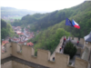  Pohled na obec Karlštejn. EU flag rulez. 