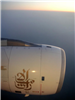  Východ slunce z letadla Emirates Airlines 